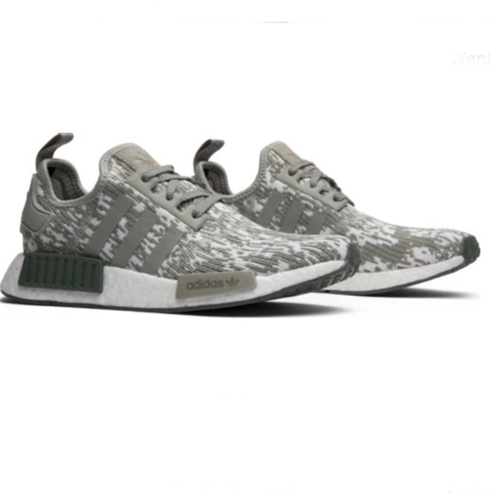 $125 Mens ADIDAS NMD R1 Gray LA MARQUE AUX 3 BANDES Boost Sneakers Tennis Shoe 8